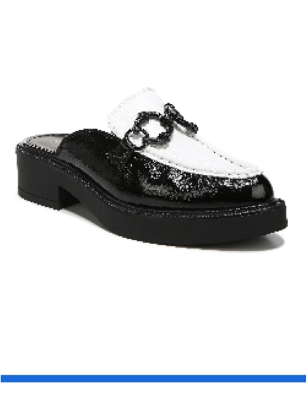 Circus by Sam Edelman Black and White Patent Mule Loafers -